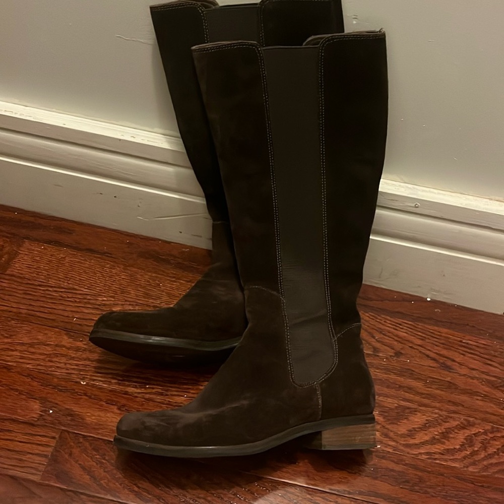 Cole Haan brown shade knee boots